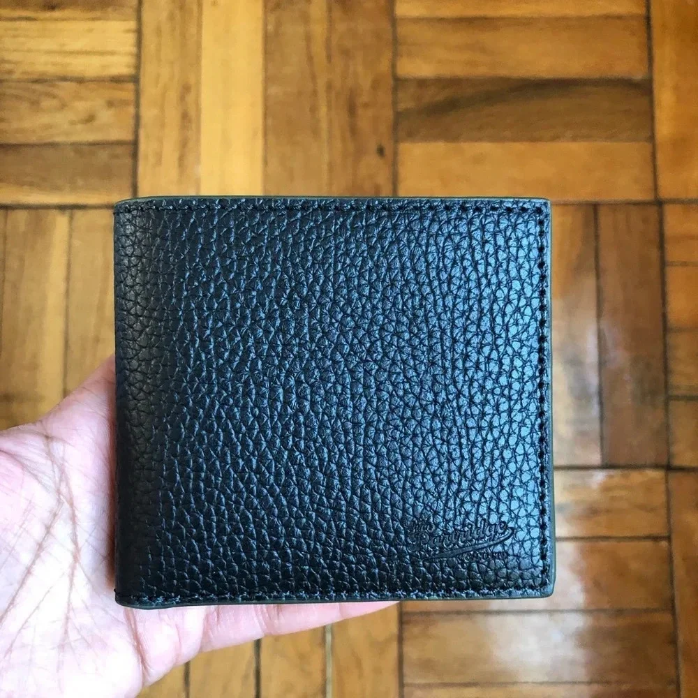 Leather wallet Black men